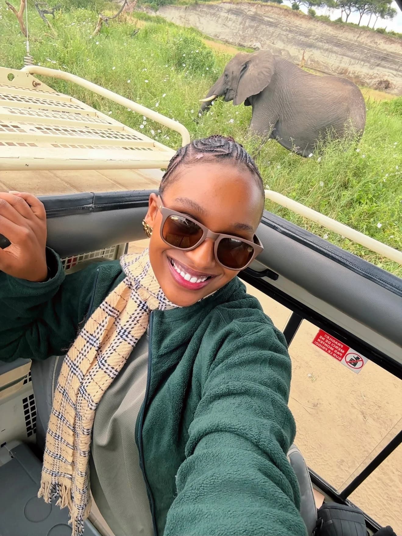 Joyce Ayo in Ngorongoro Crater